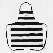 Personalisierte, weiße Streifen und bearbeitbare F Schürze (Vorderseite)