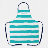 Personalisierte, weiße Streifen und bearbeitbare F Schürze (Vorderseite)