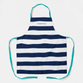 Personalisierte, weiße Streifen und bearbeitbare F Schürze (Vorderseite)
