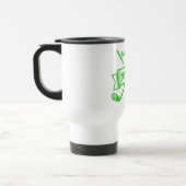 Personalisierte, weiße Tasse am Grün (Links)