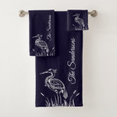 Personalisierte Weißherbergen an der Küste Badhandtuch Set (Insitu)