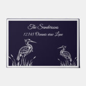 Personalisierte Weißherbergen an der Küste Fußmatte (Vorderseite)