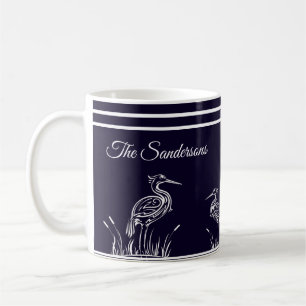 Personalisierte Weißherbergen an der Küste Kaffeetasse