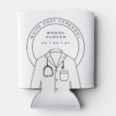 Personalisierte Weißmützenfeier Cooler Dosenkühler (Rückseite)