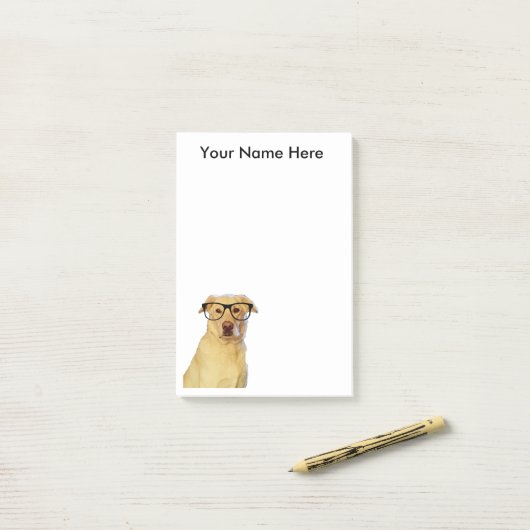 Personalisierte Welpe-Es-Anmerkung Auflage Post-it Klebezettel (Auf Schreibtisch)