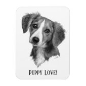 Personalisierte Welpe Magnet (Vertikal)
