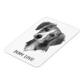 Personalisierte Welpe Magnet (Linke Seite)