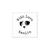 Personalisierte Welpe mit Liebe Gummi Briefmarke Gummistempel (Prägung)