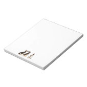 Personalisierte Welpen Notizblock (Rotiert)