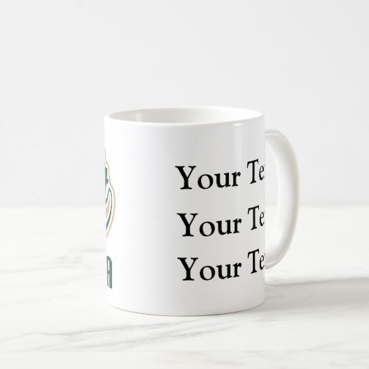 Personalisierte Weltbestes Großvater-Geschenk Kaffeetasse (VorderseiteRechts)