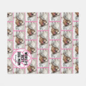 Personalisierte Welten Best Dog Mama Foto Fleecedecke (Vorderseite (Horizontal))