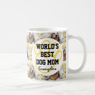 Personalisierte Welten Best Dog Mama Foto Kaffeetasse