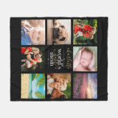 Personalisierte Welten Beste Mama 8 FotoCollage Fleecedecke (Vorderseite (Horizontal))