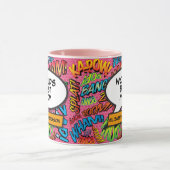 Personalisierte Welten Beste Mama Spaß Rosa Comic Tasse (Zentrum)