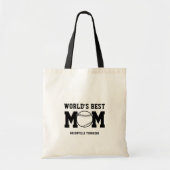 Personalisierte Welten Bestes Baseball-Mama-Gesche Tragetasche (Vorne)