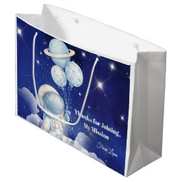 Personalisierte Weltraum-Geburtstags-Geschenktüte Große Geschenktüte