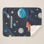 Personalisierte Weltraumaktivgalaxie Sherpadecke (Vorderseite (Horizontal))