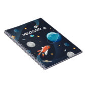 Personalisierte Weltraumaktivität in der Galaxie Notizblock (Rechte Seite)