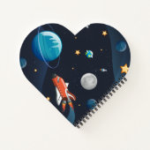 Personalisierte Weltraumgalaxie-Aktivitätsgalaxie Notizblock (Rückseite)