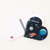 Personalisierte Weltraumgalaxie-Aktivitätsgalaxie Notizblock (Innenseite)