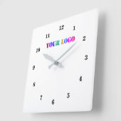 Personalisierte Werbeaktion für kundenspezifische  Quadratische Wanduhr (Winkel)