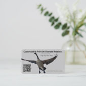 Personalisierte Werbemaßnahmen QR Code Social Medi Visitenkarte (Stehend Vorderseite)