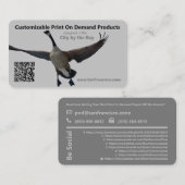 Personalisierte Werbemaßnahmen QR Code Social Medi Visitenkarte (Vorne/Hinten)