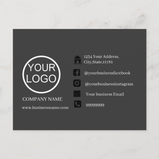 Personalisierte Werbepost-Karte Postkarte (Vorderseite)