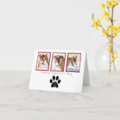 Personalisierte Werte - Liebe ist ein Hund Karte (Gelbe Blume)