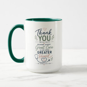 Personalisierte Wertschätzung für das Gesundheitsw Tasse