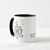 Personalisierte Whimsical Cake Lover Typografie We Tasse (Vorderseite Links)