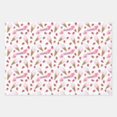 Personalisierte Whimsical Erdbeere Eiscreme Geschenkpapier Set (Vorderseite)