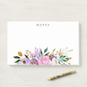 Personalisierte Whimsical Floral Bouquet Post-it Klebezettel (Auf Schreibtisch)
