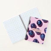 Personalisierte Whimsical Galaxy Blaubeere Notizblock (Innenseite)