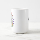 Personalisierte Whimsical Magic Mushrooms Blume Kaffeetasse (Mittel)