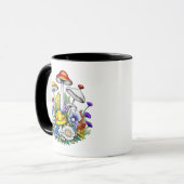 Personalisierte Whimsical Magic Mushrooms Blume Tasse (Vorderseite Links)