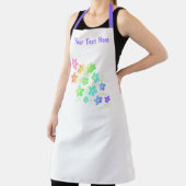 Personalisierte whimsical Regenbogen-Blumen-Schürz Schürze (InSitu)