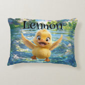 Personalisierte Whimsical Wonders Duck Baby Pillow Dekokissen (Rückseite)