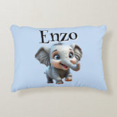 Personalisierte Whimsical Wonders Elephant Kissen (Vorderseite)