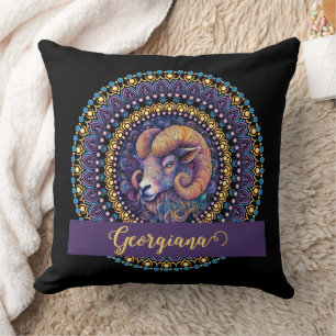 Personalisierte Whimsikanzüge Zodiac Dot Mandala Kissen