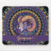 Personalisierte Whimsikanzüge Zodiac Dot Mandala Mousepad (Vorne)