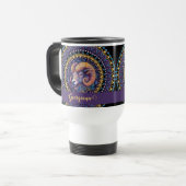 Personalisierte Whimsikanzüge Zodiac Dot Mandala Reisebecher (Vorderseite Links)