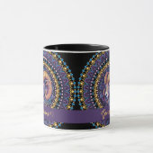 Personalisierte Whimsikanzüge Zodiac Dot Mandala Tasse (Zentrum)