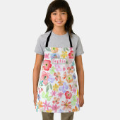 Personalisierte Whimsikfarbene Niedliche Wasserfar Schürze (Insitu)