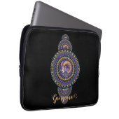 Personalisierte Whimsischer Aries Ornamental Manda Laptopschutzhülle (Vorne Rechts)