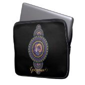 Personalisierte Whimsischer Aries Ornamental Manda Laptopschutzhülle (Vorderseite Links)