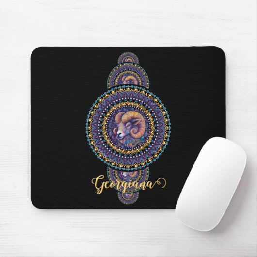 Personalisierte Whimsischer Aries Ornamental Manda Mousepad (Mit Mouse)