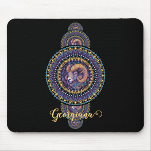 Personalisierte Whimsischer Aries Ornamental Manda Mousepad