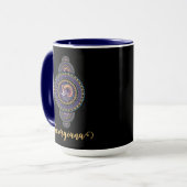 Personalisierte Whimsischer Aries Ornamental Manda Tasse (Vorderseite Links)
