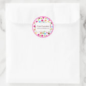 Personalisierte Whimsy Polka Dot Stickers (Tasche)